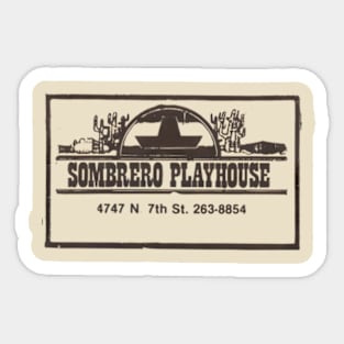 Sombrero Playhouse Phoenix Arizona 1970s 1980s Sticker